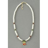 Kiraz İnci Boncuk Kolye