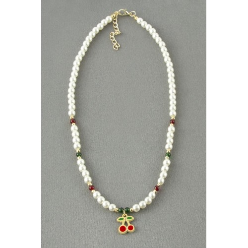 Kiraz İnci Boncuk Kolye