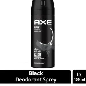Axe Erkek Deodorant & Bodyspray Black 48 Saat Etkileyici Koku Vücut Spreyi 150 ml