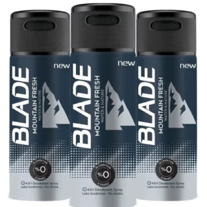 3 Adet Mountain Fresh Erkek Deodorant 150ml Leke Bırakmaz