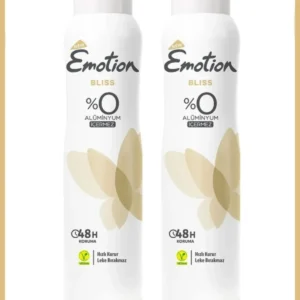 2 Adet Emotion Bliss Kadın Vegan Deodorant 150 Ml Hızlı Kurur , Leke Bırakmaz