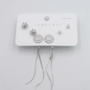 Çoklu Set Küpe - Gümüş