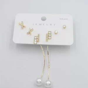 Çoklu Set Küpe - Altın