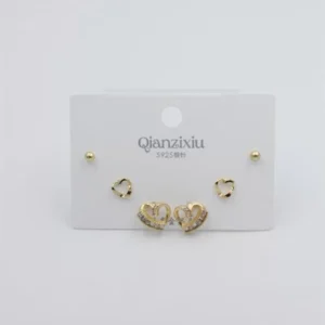 Çoklu Set Küpe - Altın