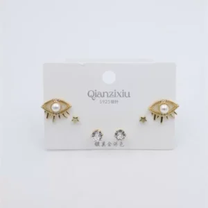 Çoklu Set Küpe - Altın