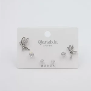 Çoklu Set Küpe - Gümüş