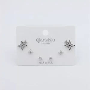 Çoklu Set Küpe - Gümüş