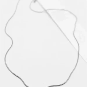 Yılan Zincir Kolye - 60cm - Gümüş