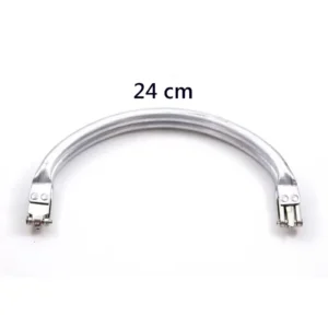 Gizli Metal Oval Çanta Bursu – 3 Adet - 24 cm - Metal Çanta Aparatı Çanta Aksesuarı