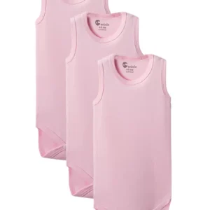 Pembe Askılı Body Zıbın 2-7 YAŞ Çocuklar İçin (3 ADET) Alttan Çıtçıtlı Özel Gereksinimli