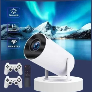 Projeksiyon Cihazı Video Oyun Konsolu Projektör Taşınabilir Ayaklı Çift Kollu 4k Çözünürlüklü