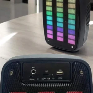 Bluetooth Hoparlör Rgb Işıklı Usb Sd Kart Girişli Taşınabilir