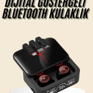 Kablosuz Şarj Göstergeli Powerbank Özellikli Bluetooth Kulaklık Çağrı Cevaplayabilen