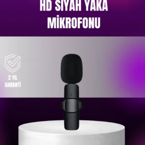 İphone Uyumlu Çift Mikrofonlu Kablosuz Yaka Seti Profesyonel Ses