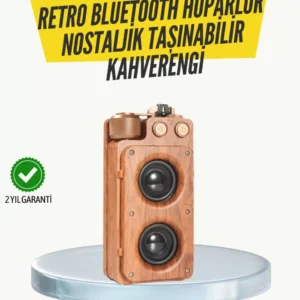 Klasik Görünümlü Bluetooth Hoparlör 360 Derece Stereo Ve Fm Radyo