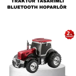 Traktör Tasarımlı Bluetooth Hoparlör 12w Tws Destekli Nostaljik Model