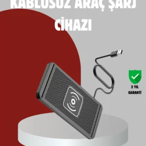 Hızlı Kablosuz Araç Şarj Cihazı – Manyetik Pad, Aşırı Isınma Korumalı