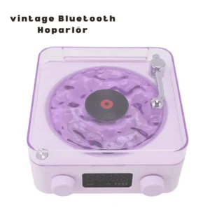 Retro Bluetooth Hoparlör Mor