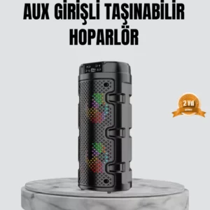 Taşınabilir Bluetooth Hoparlör Çift Sürücü Güçlü Bas Hd Ses Çoklu Bağlantı