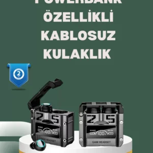 Yüksek Ses Kaliteli Kablosuz Bluetooth Kulaklık Suya Dayanıklı