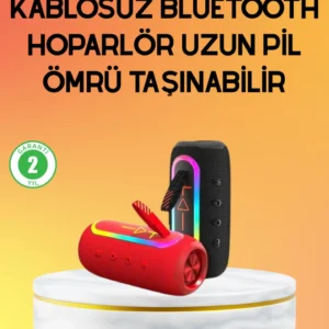 Yüksek Ses Kaliteli Kablosuz Hoparlör Led Işıklı