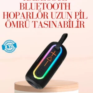Taşınabilir Bluetooth Hoparlör Kırmızı Ip67 Su Geçirmez