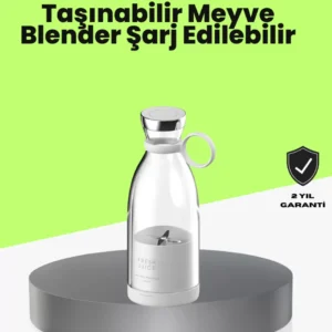 4 Bıçaklı Gıda Sınıfı Paslanmaz Çelik Taşınabilir Blender