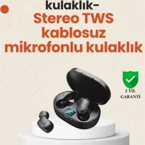 Tws Bluetooth Kulaklık Kulak İçi Kablosuz Dijital Göstergeli Çağrı Cevaplayabilen