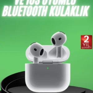 Yeni Nesil Bluetooth Kulaklık Beyaz Çağrı Cevaplayabilen Kablosuz
