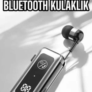 Makaralı Bluetooth Kulaklık Kulak İçi Dijital Göstergeli Yüksek Ses Kaliteli
