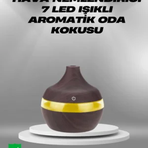 Aromaterapi Uyumlu 300 Ml Led Işıklı Oda Kokusu Difüzörü