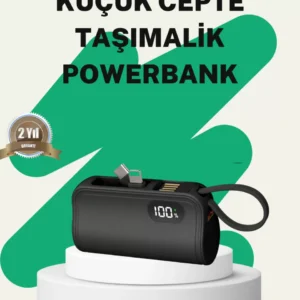 2000mah Mini Powerbank Dahili Konektörlü Pd 20w