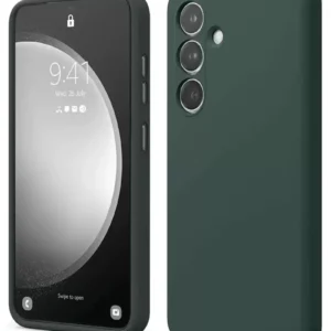 Newface Samsung Galaxy S24 Fe Kılıf First Silikon - Koyu Yeşil