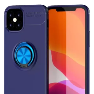 Newface İphone 12 Mini Kılıf Range Yüzüklü Silikon - Mavi