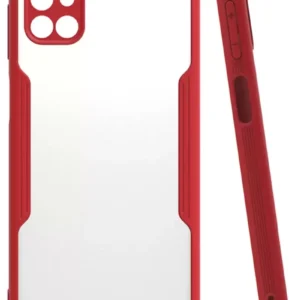 Newface Samsung Galaxy M51 Kılıf Platin Silikon - Kırmızı