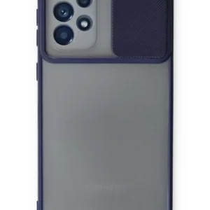 Newface Samsung Galaxy A33 5g Kılıf Palm Buzlu Kamera Sürgülü Silikon - Lacivert