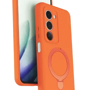 Newface Xiaomi Redmi 15 4g Regal Magsafe Standlı Kapak - Turuncu