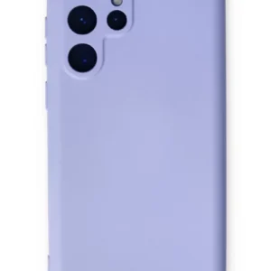 Newface Samsung Galaxy S24 Ultra Kılıf Nano İçi Kadife Silikon - Lila