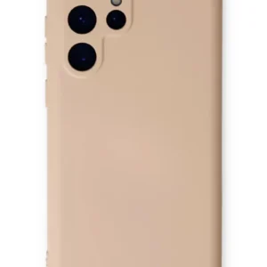 Newface Samsung Galaxy S24 Ultra Kılıf Nano İçi Kadife Silikon - Pudra