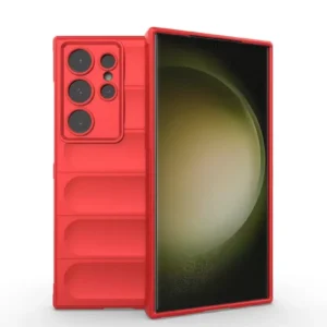 Newface Samsung Galaxy S24 Ultra Kılıf Optimum Silikon - Kırmızı