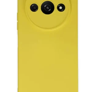 Newface Xiaomi Redmi A3 4g Kılıf Nano İçi Kadife Silikon - Sarı