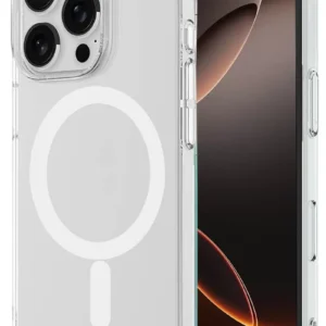 Newface İphone 16 Pro Kılıf Magneticsafe Şeffaf Silikon - Şeffaf