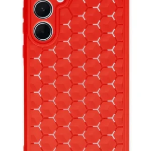 Newface Samsung Galaxy A25 5g Kılıf Petek Silikon Kapak - Kırmızı