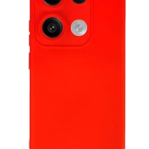 Newface Xiaomi Redmi Note 13 4g Kılıf Nano İçi Kadife Silikon - Kırmızı