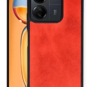 Newface Xiaomi Redmi 13c Kılıf Aras Deri Kapak - Kırmızı