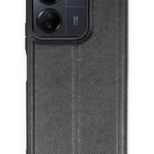 Newface Xiaomi Redmi 13c Kılıf Flip Cover - Siyah