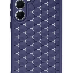 Newface Samsung Galaxy A55 5g Kılıf Petek Silikon Kapak - Lacivert