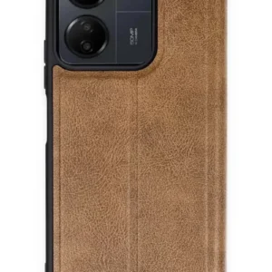 Newface Xiaomi Redmi 13c Kılıf Flip Cover - Taba