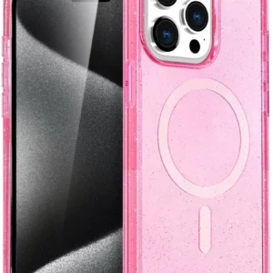 Newface İphone 15 Pro Max Kılıf Star Magsafe Kapak - Pembe