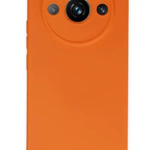 Newface Realme 11 Pro Kılıf Nano İçi Kadife Silikon - Turuncu